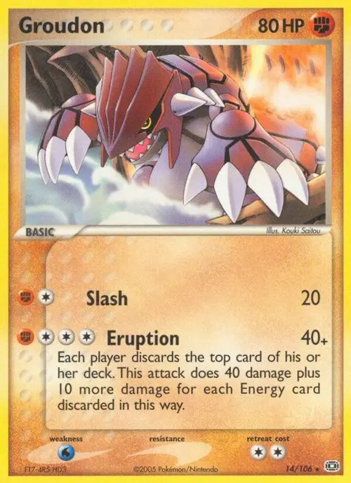 Groudon - 014/106 card art