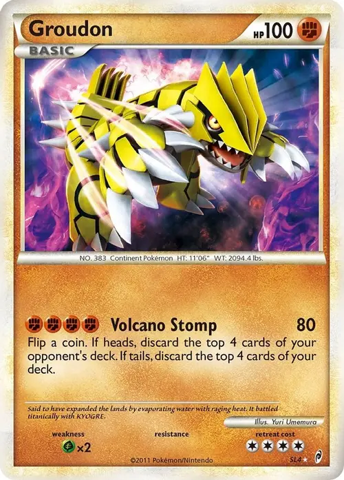 Groudon (Shiny) card art
