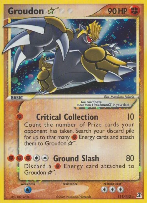 Groudon Star card art
