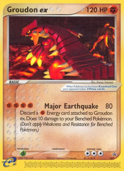 Groudon ex - 002 (Nintendo Power Magazine) card art