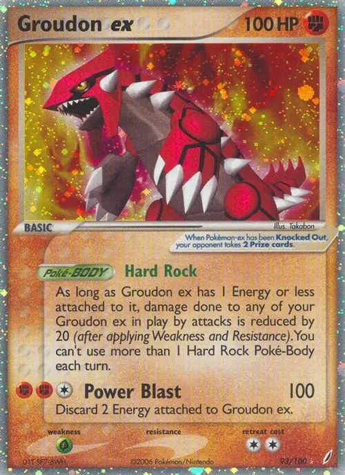 Groudon ex card art
