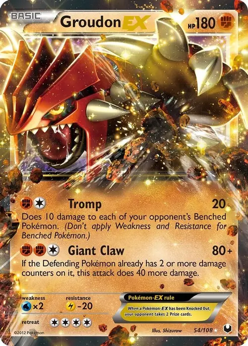 Groudon EX card art