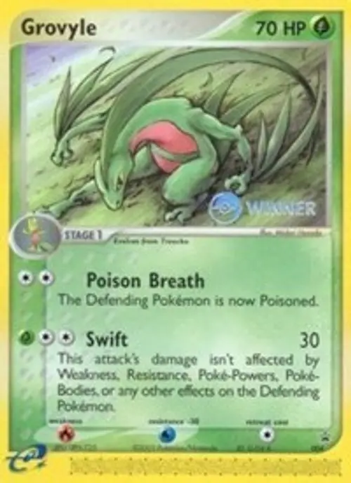Grovyle - 004 (e-League) [Winner] card art