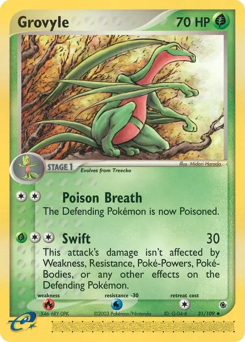 Grovyle - 31/109 card art