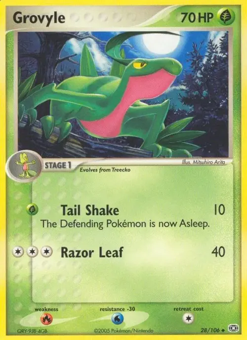 Grovyle card art