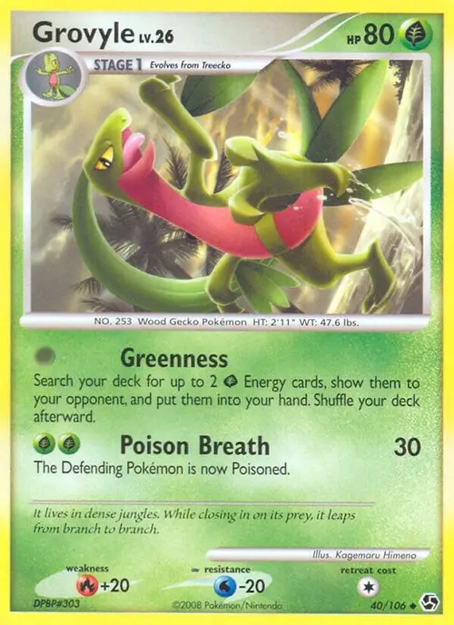 Grovyle card art