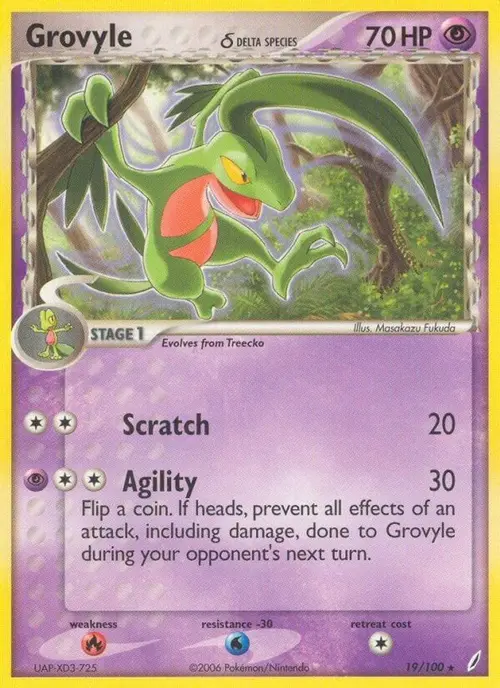 Grovyle (Delta Species) card art