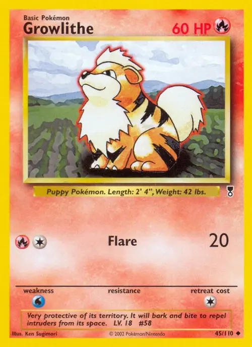 Growlithe card art