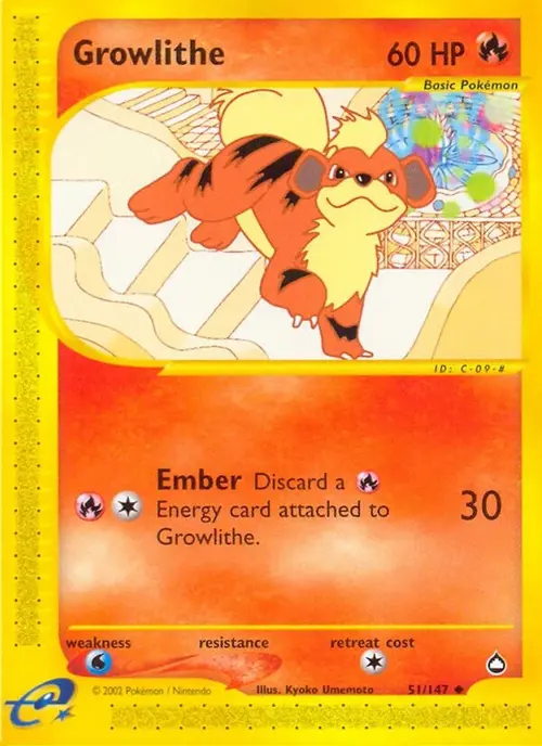 Growlithe (51) card art