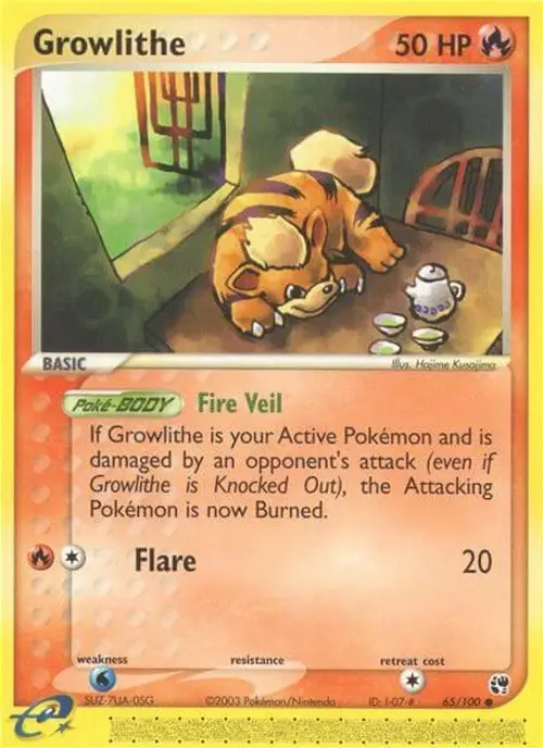 Growlithe card art