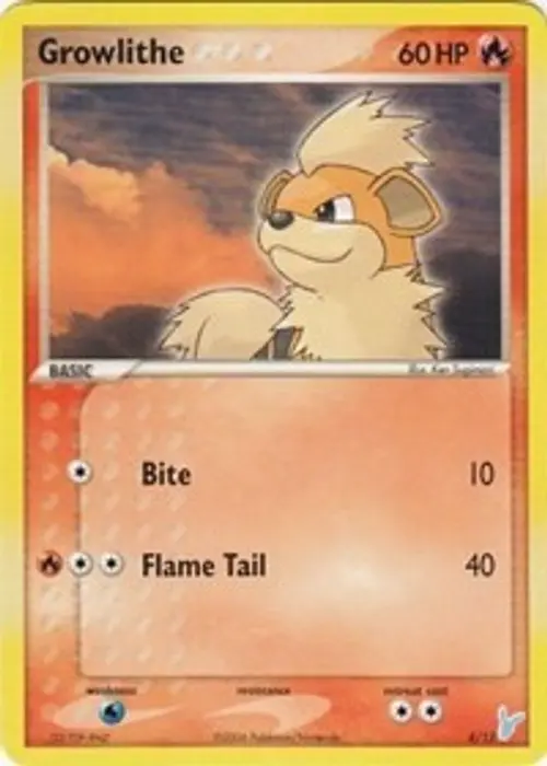 Growlithe card art