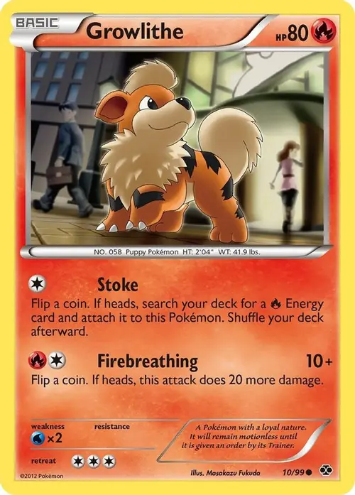 Growlithe (10) card art