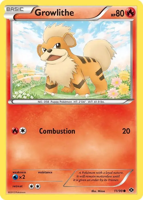 Growlithe (11) card art