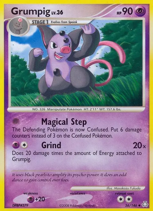 Grumpig card art