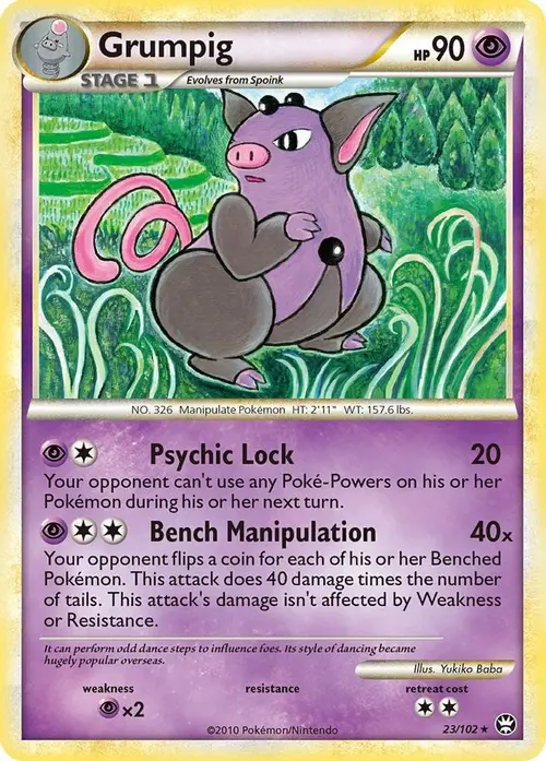 Grumpig card art