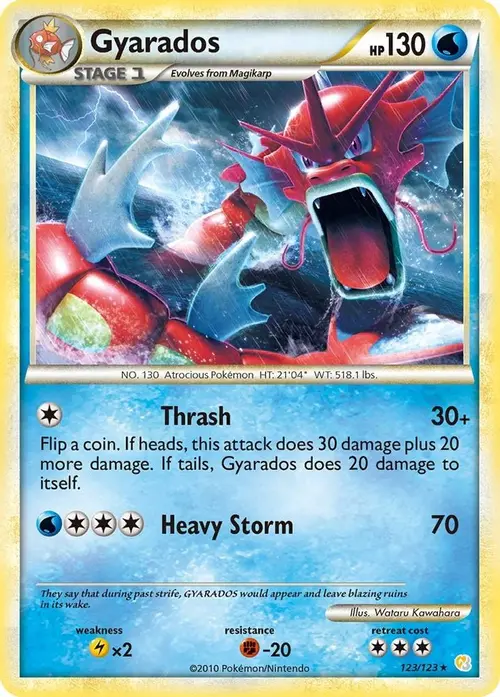 Gyarados (Red) card art