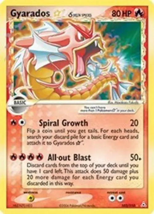Gyarados Star (Delta Species) card art