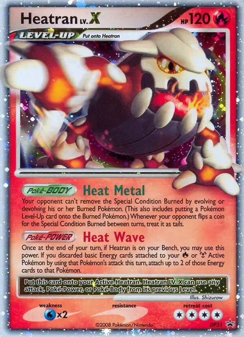 Heatran LV.X - DP31 card art