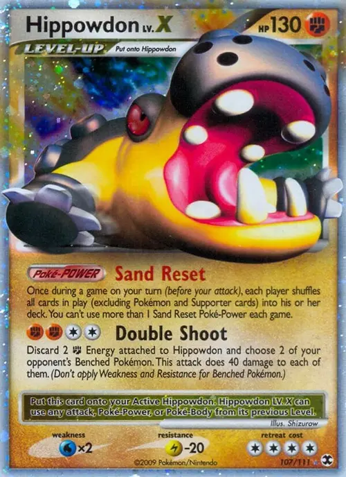 Hippowdon Lv.X card art