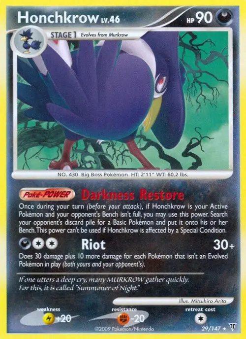 Honchkrow card art