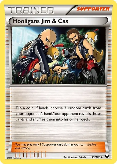 Hooligans Jim & Cas card art