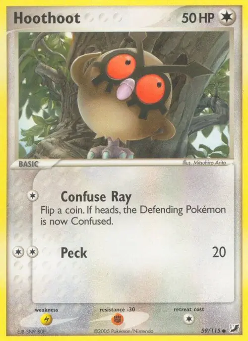 Hoothoot card art