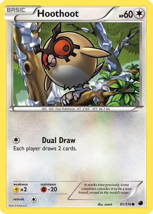 Hoothoot card art
