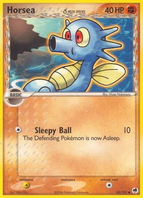 Horsea - 050/101 (Delta Species) card art