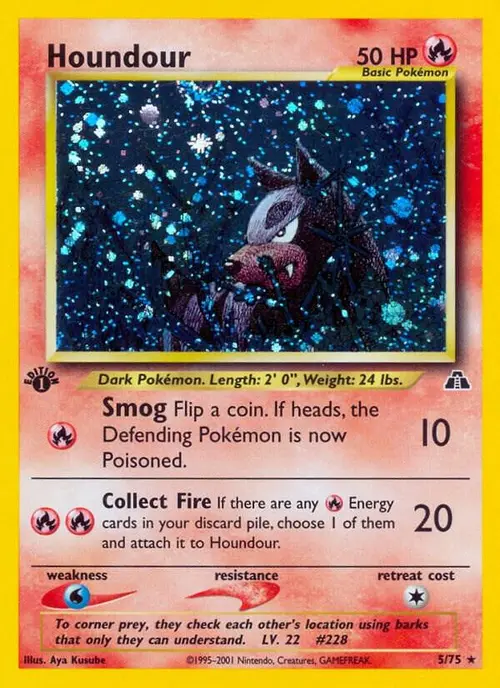 Houndour (5) card art