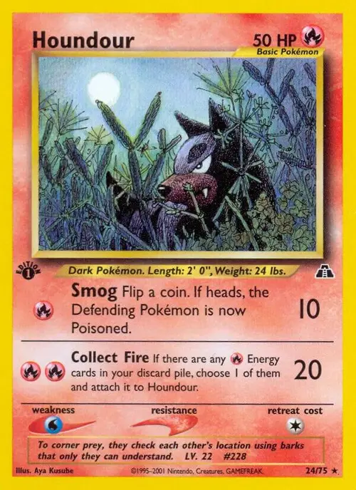 Houndour (24) card art