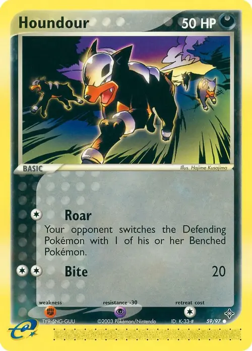 Houndour card art
