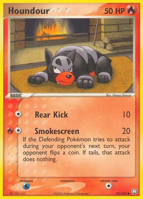 Houndour - 059/109 card art