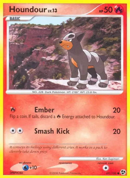 Houndour card art