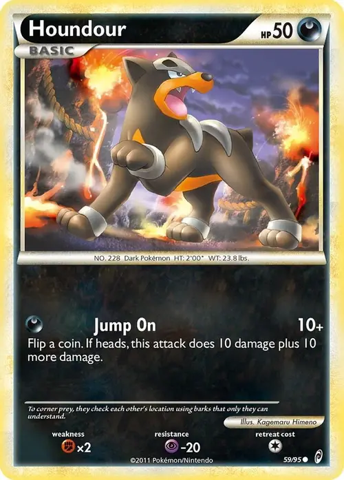 Houndour card art