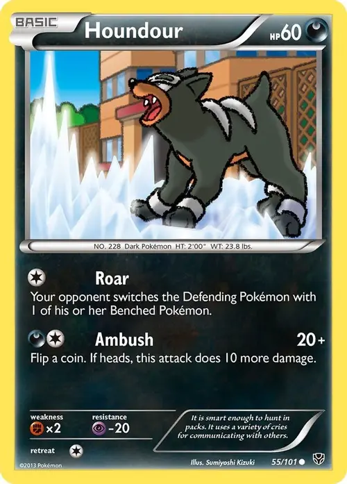 Houndour card art