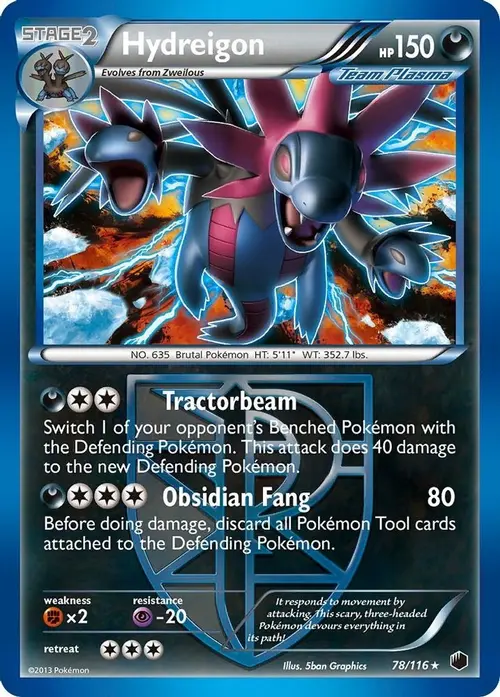 Hydreigon (Team Plasma) card art