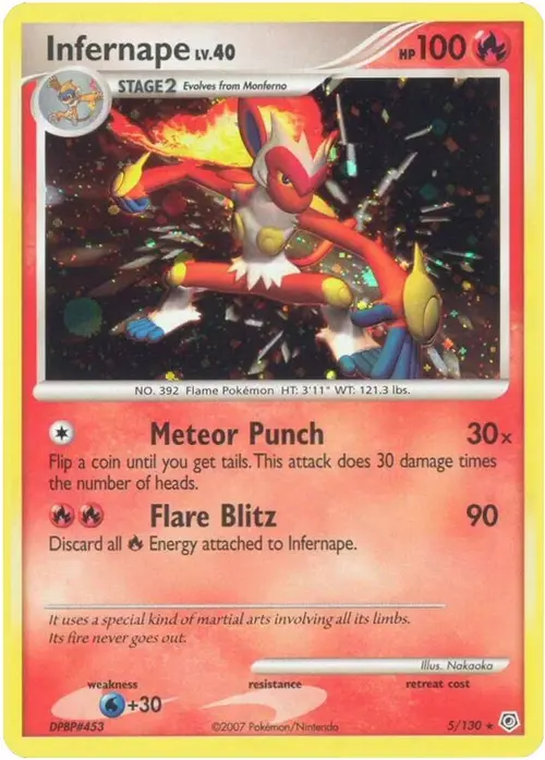 Infernape card art