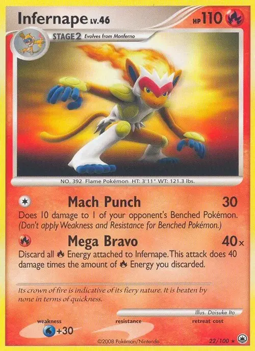 Infernape card art
