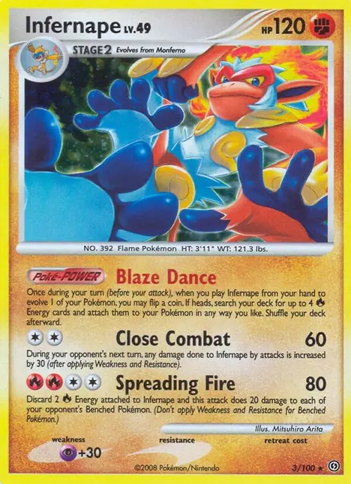 Infernape card art