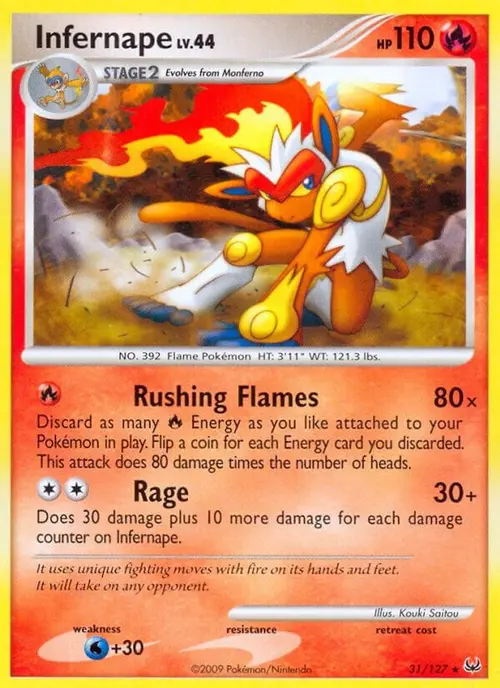 Infernape card art