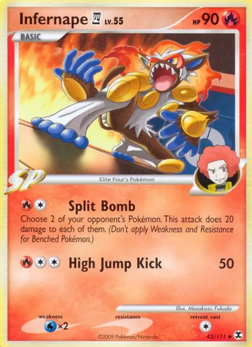 Infernape E4 card art