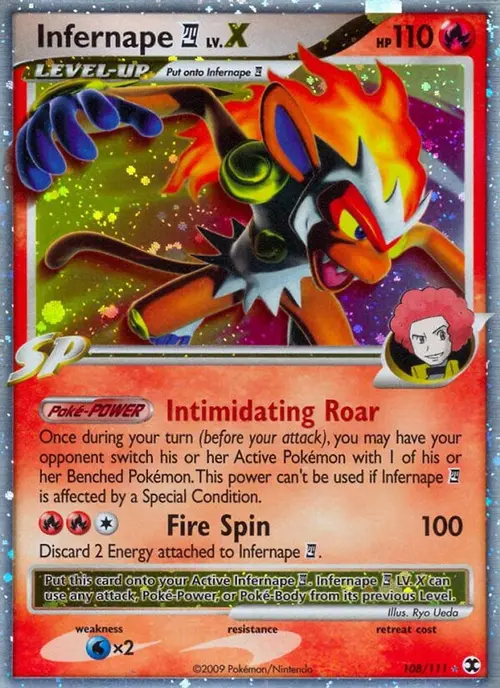 Infernape E4 Lv.X card art