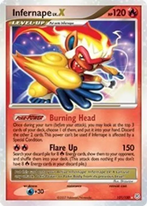 Infernape LV.X card art