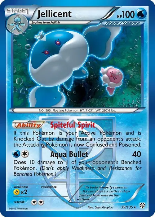 Jellicent (Team Plasma) card art