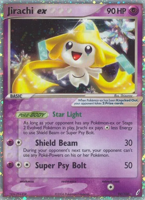 Jirachi ex card art
