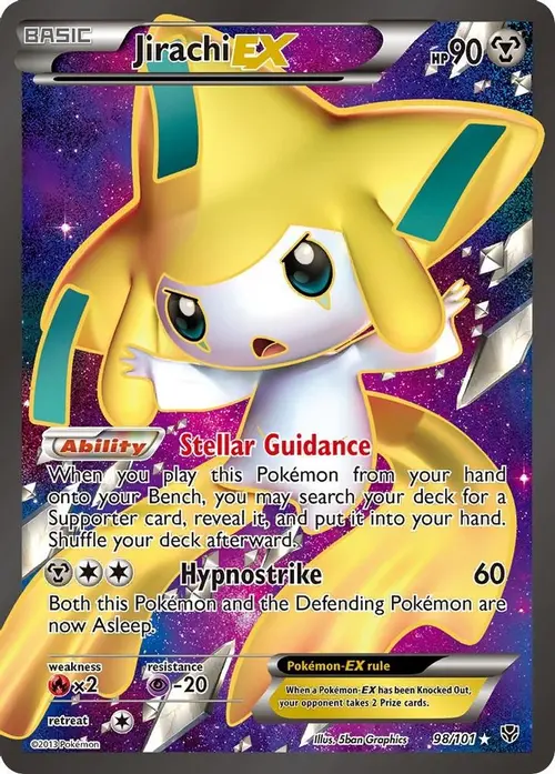 Jirachi EX (98 Full Art) card art