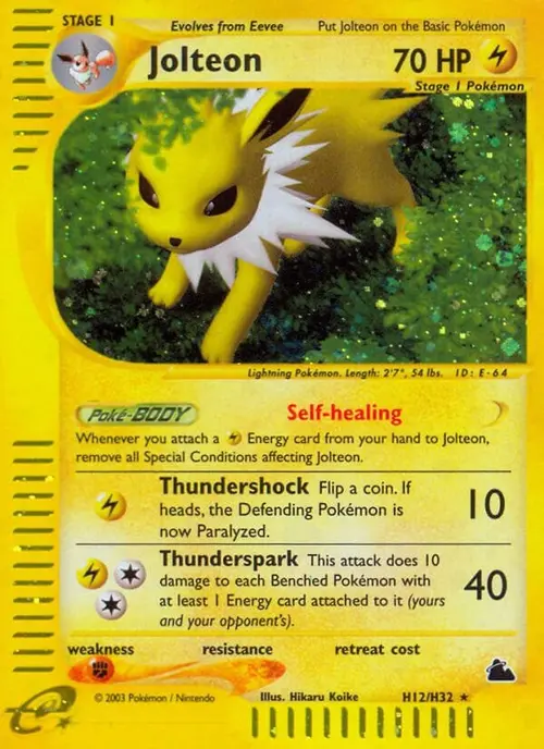 Jolteon (H12) card art