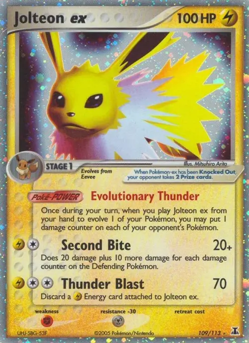Jolteon ex card art