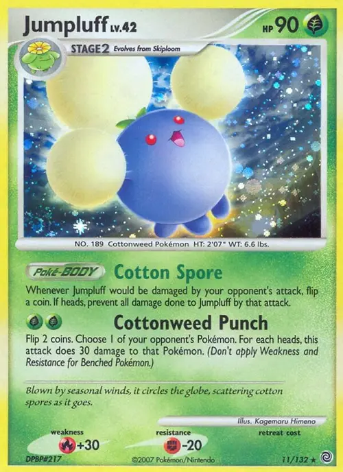 Jumpluff card art