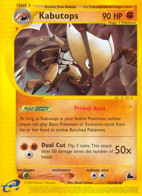 Kabutops (14) card art